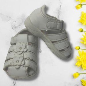 Baby size 2 White Sandals by Garanimals